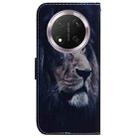 For Honor X9c Coloured Drawing Flip Leather Phone Case(Lion) - 3