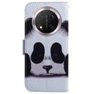 For Honor X9c Coloured Drawing Flip Leather Phone Case(Panda) - 3