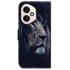 For Honor 400 Global 156.5mm Coloured Drawing Flip Leather Phone Case(Lion) - 3