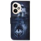 For Honor 400 Global 156.5mm Coloured Drawing Flip Leather Phone Case(Wolf and Dog) - 3