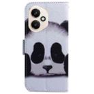 For Honor 400 Global 156.5mm Coloured Drawing Flip Leather Phone Case(Panda) - 3