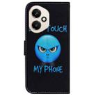 For Honor 400 Global 156.5mm Coloured Drawing Flip Leather Phone Case(Anger) - 3