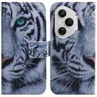 For Honor 400 Pro Global 160.8mm Coloured Drawing Flip Leather Phone Case(Tiger) - 1