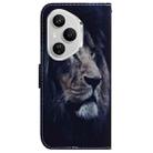 For Honor 400 Pro Global 160.8mm Coloured Drawing Flip Leather Phone Case(Lion) - 3