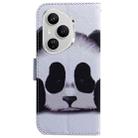 For Honor 400 Pro Global 160.8mm Coloured Drawing Flip Leather Phone Case(Panda) - 3