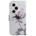 For Honor 400 Pro Global 160.8mm Coloured Drawing Flip Leather Phone Case(Magnolia) - 3