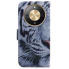 For Honor X70 5G Coloured Drawing Flip Leather Phone Case(Tiger) - 3