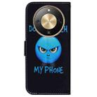 For Honor X70 5G Coloured Drawing Flip Leather Phone Case(Anger) - 3