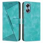 For OPPO A1 Pro / Reno8 T 5G Dream Triangle Leather Phone Case with Lanyard(Green) - 1
