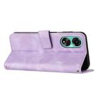 For OPPO A78 4G Dream Triangle Leather Phone Case with Lanyard(Purple) - 3