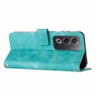 For OPPO A3 Pro Global Dream Triangle Leather Phone Case with Lanyard(Green) - 3