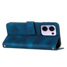 For OPPO Reno13 F 5G / 4G Dream Triangle Leather Phone Case with Lanyard(Blue) - 3