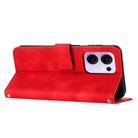 For OPPO Reno13 F 5G / 4G Dream Triangle Leather Phone Case with Lanyard(Red) - 3