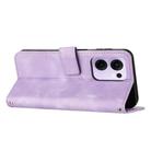 For OPPO Reno13 F 5G / 4G Dream Triangle Leather Phone Case with Lanyard(Purple) - 3