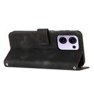 For OPPO Reno13 F 5G / 4G Dream Triangle Leather Phone Case with Lanyard(Black) - 3