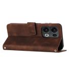For OPPO Reno13 Pro Global Dream Triangle Leather Phone Case with Lanyard(Brown) - 3