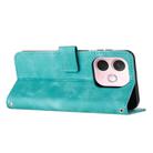 For OPPO A5 Pro 5G Global Dream Triangle Leather Phone Case with Lanyard(Green) - 3