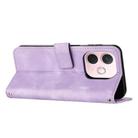 For OPPO A5 Pro 5G Global Dream Triangle Leather Phone Case with Lanyard(Purple) - 3