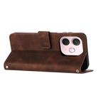 For OPPO A5 Pro 5G Global Dream Triangle Leather Phone Case with Lanyard(Brown) - 3