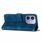 For OPPO A5x 5G Global Dream Triangle Leather Phone Case with Lanyard(Blue) - 3