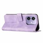 For OPPO A5x 5G Global Dream Triangle Leather Phone Case with Lanyard(Purple) - 3