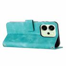 For OPPO Reno14 Global /  Reno14 F 5G Dream Triangle Leather Phone Case with Lanyard(Green) - 3