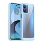 For Motorola Moto G14 Colorful Series Acrylic + TPU Phone Case(Blue) - 1