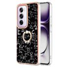 For OPPO Reno12 Pro Global Electroplating Dual-side IMD Phone Case with Ring Holder(Equation) - 1