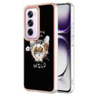 For OPPO Reno12 Pro Global Electroplating Dual-side IMD Phone Case with Ring Holder(Natural Growth) - 1