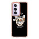 For OPPO Reno12 Pro Global Electroplating Dual-side IMD Phone Case with Ring Holder(Natural Growth) - 2