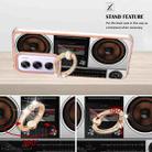 For OPPO Reno12 Pro Global Electroplating Dual-side IMD Phone Case with Ring Holder(Retro Radio) - 3
