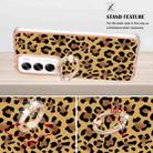 For OPPO Reno12 Global Electroplating Dual-side IMD Phone Case with Ring Holder(Leopard Print) - 3