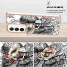 For OPPO Reno12 Global Electroplating Dual-side IMD Phone Case with Ring Holder(Totem Elephant) - 3