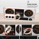 For OPPO Reno12 Global Electroplating Dual-side IMD Phone Case with Ring Holder(Retro Radio) - 3
