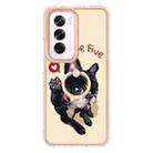For OPPO Reno12 Global Electroplating Dual-side IMD Phone Case with Ring Holder(Lucky Dog) - 2