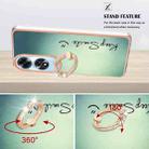 For OPPO A60 Electroplating Dual-side IMD Phone Case with Ring Holder(Smile) - 3