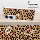 For OPPO A60 Electroplating Dual-side IMD Phone Case with Ring Holder(Leopard Print) - 3