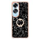 For OPPO A60 Electroplating Dual-side IMD Phone Case with Ring Holder(Equation) - 2
