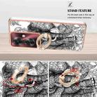 For OPPO Reno11 F 5G Global Electroplating Dual-side IMD Phone Case with Ring Holder(Totem Elephant) - 3