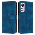 For Xiaomi 12 Pro / 12S Pro Dream Triangle Leather Phone Case with Lanyard(Blue) - 1