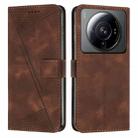 For Xiaomi 12 Ultra Dream Triangle Leather Phone Case with Lanyard(Brown) - 1