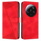 For Xiaomi 13 Ultra Dream Triangle Leather Phone Case with Lanyard(Red) - 1