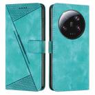 For Xiaomi 13 Ultra Dream Triangle Leather Phone Case with Lanyard(Green) - 1