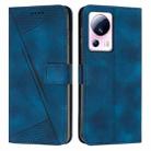 For Xiaomi 13 Lite Dream Triangle Leather Phone Case with Lanyard(Blue) - 1