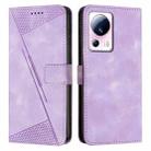 For Xiaomi 13 Lite Dream Triangle Leather Phone Case with Lanyard(Purple) - 1