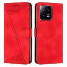 For Xiaomi 13 Pro Dream Triangle Leather Phone Case with Lanyard(Red) - 1