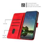 For Xiaomi Poco M3 / Redmi 9T Dream Triangle Leather Phone Case with Lanyard(Red) - 3