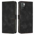 For Xiaomi Redmi 10 / 10 Prime Dream Triangle Leather Phone Case with Lanyard(Black) - 1