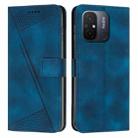 For Xiaomi Redmi 11A / 12C Dream Triangle Leather Phone Case with Lanyard(Blue) - 1