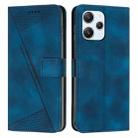 For Xiaomi Redmi 12 4G Dream Triangle Leather Phone Case with Lanyard(Blue) - 1